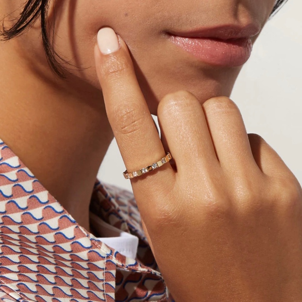 Ana Luisa Ever Gold Band Ring - S7